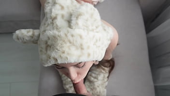 The stepsister in the sexy cat costume seduced me