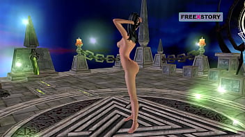 An animated cartoon porn video of a cute girl's pussy getting licked by a tongue