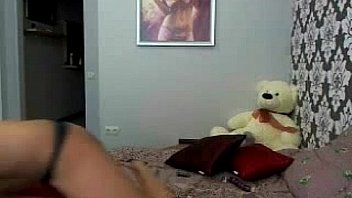 Sexy busty teen teases on webcam