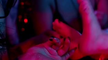 Foot worship tickling fetish & wax play with bratty girls