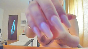 Sex toy hand job and blow job