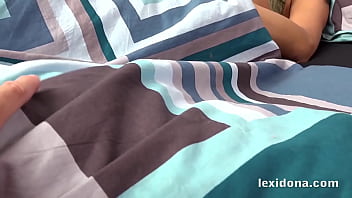 Covering my girlfriend in cum