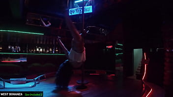 Nu moon pole dance sexy latina on the floor