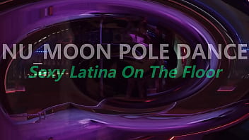 Nu moon pole dance sexy latina on the floor