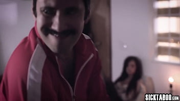 Sweet babe swallowed big hard cock