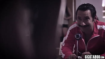 Sweet babe swallowed big hard cock