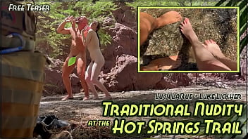 Traditional nudity at the hot springs trail