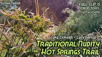Traditional nudity at the hot springs trail
