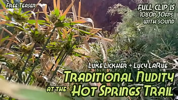 Traditional nudity at the hot springs trail