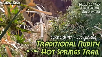 Traditional nudity at the hot springs trail