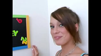 Haley sweet cute 18 yo huge cock pov blowjob and huge cum facial