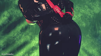 Hot horny milf loves fisting and latex with bondage perfect slut with big ass and natural tits arya grander