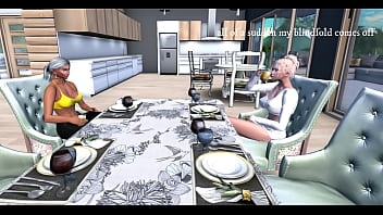 Dad is fooling around