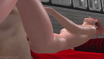 Cute redhead gets her tight pussy fucked 3d animation