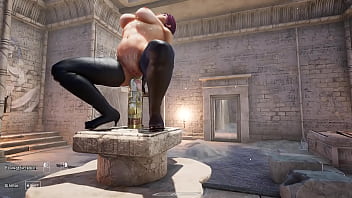 A secret ritual of a mysterious totem was performed in lara's ass