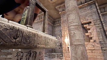 A secret ritual of a mysterious totem was performed in lara's ass