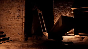 A secret ritual of a mysterious totem was performed in lara's ass