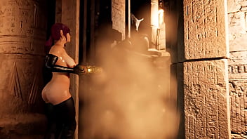 A secret ritual of a mysterious totem was performed in lara's ass