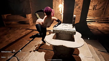 A secret ritual of a mysterious totem was performed in lara's ass