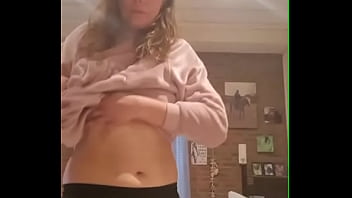 Horny dutch babe strips and fingers her wet pussy to a screaming orgasm