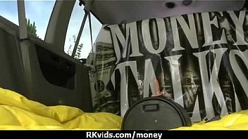 Hot sexy amateur babe needs a lift and takes cash 6