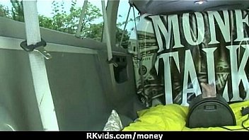 Hot sexy amateur babe needs a lift and takes cash 6