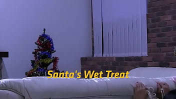 Santas naughty helpers is treated to a pissy christmas