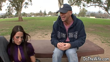 The wife kortney kane enjoys taking dick while hubby grabs a drink