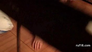 Skinny tight teen with big tits banged in her bathroom