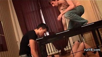 Skinny tight teen with big tits banged in her bathroom