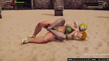 Karen vs bimbo nf3d female kinky combat
