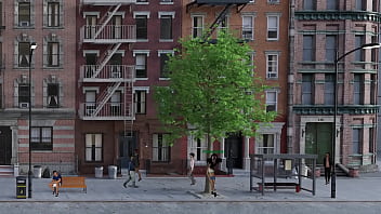 An exhibitionist girl undressed in public hentai kink maker