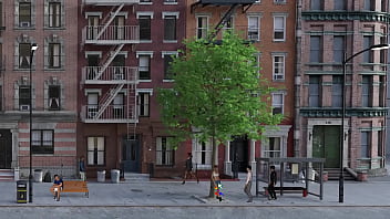 An exhibitionist girl undressed in public hentai kink maker