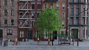 An exhibitionist girl undressed in public hentai kink maker