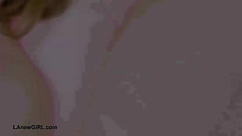 Charming blond beauty naked close up