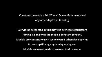 Freshman gets mandatory hitachi orgasm from doctor tampa bella ink