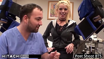 Freshman gets mandatory hitachi orgasm from doctor tampa bella ink