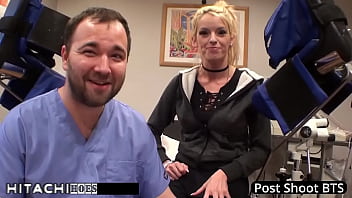 Freshman gets mandatory hitachi orgasm from doctor tampa bella ink