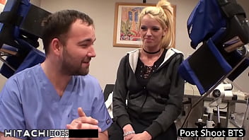 Freshman gets mandatory hitachi orgasm from doctor tampa bella ink