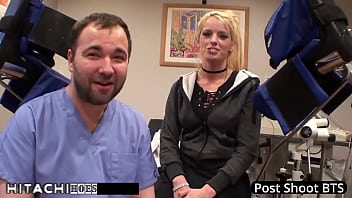 Freshman gets mandatory hitachi orgasm from doctor tampa bella ink