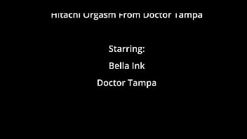 Freshman gets mandatory hitachi orgasm from doctor tampa bella ink
