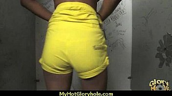 Ebony sloppy gloryhole blowjob 23