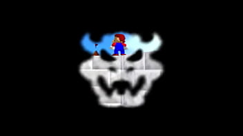 Mario from super mario 64 climbs on the castle and dies