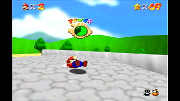 Mario from super mario 64 climbs on the castle and dies Mario from super mario 64 climbs on the castle and dies
