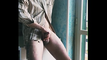 I jerk off in front of the window hoping someone sees me