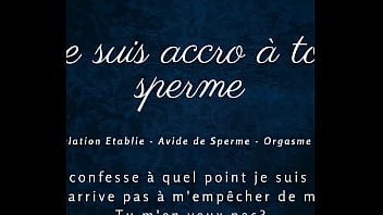 Je suis accro à ton sperme french audio joi cumhungry