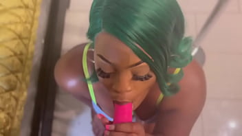 My roommate said she wanted to see why they call me throat fairy