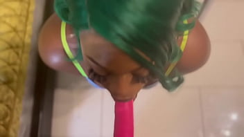 My roommate said she wanted to see why they call me throat fairy