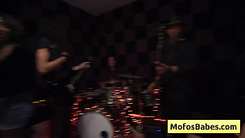 See this horny big tit black haired girl gives nice tit job and reveal her huge naturals