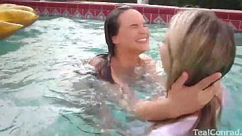 Vicky Vette Sits On The Edge Of The Pool & Teal Conrad Eats Her Pussy thumbnail